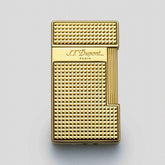 Li Slimmy Diamond Head Golden Cigar Lighter